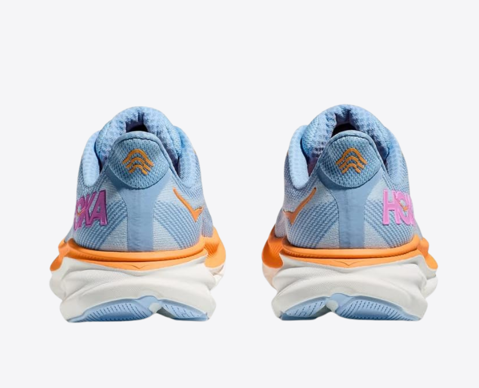 Clifton 9 Sneakers Bleu et orange