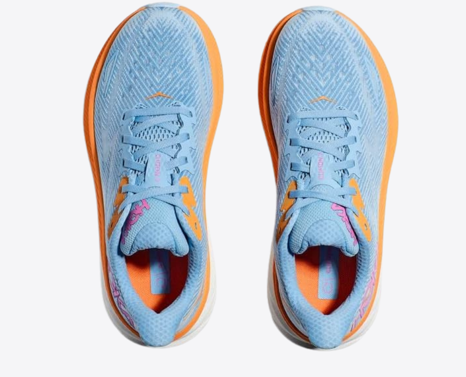 Clifton 9 Sneakers Bleu et orange