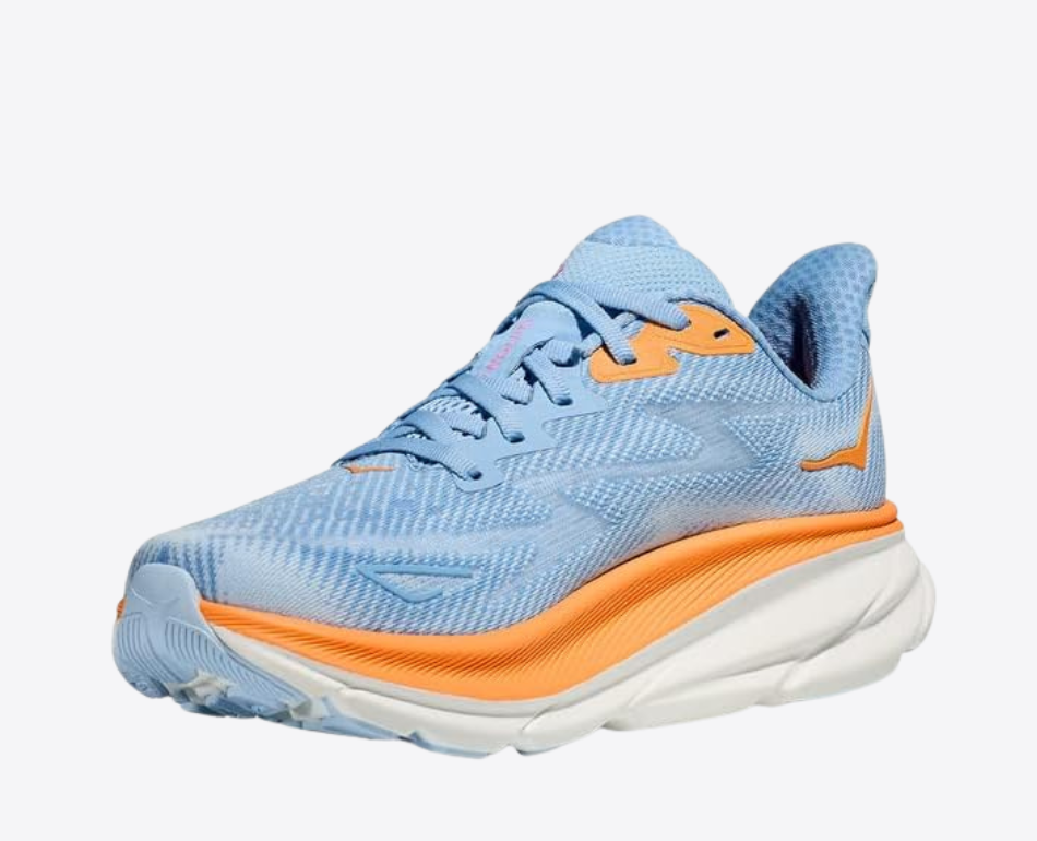 Clifton 9 Sneakers Bleu et orange